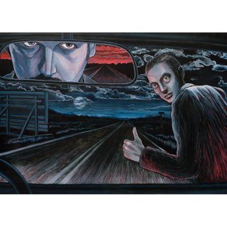 "The Hitcher" postcard